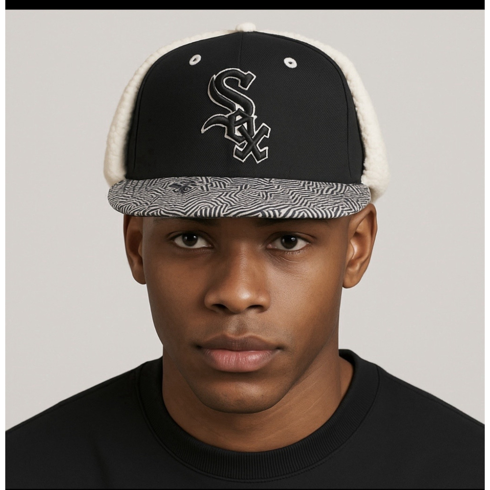 Chicago White Sox New Era 59FIFTY Sherpa Ear Flap Hat 7 7/8
